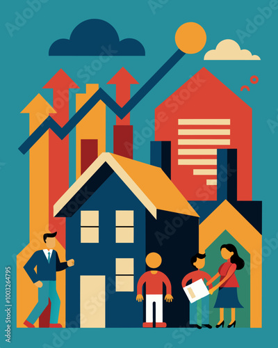 A news article circulating online highlighting the issue of rising rent prices and the impact on lowincome individuals and families.. Vector illustration