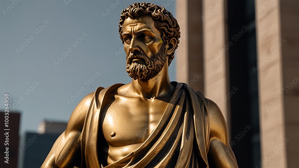 Obraz premium golden statue