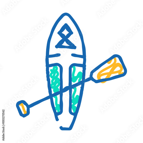 sap board equipment doodle icon sketch vector. sap board equipment sign. isolated symbol illustration