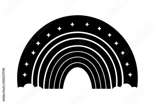 About Boho Rainbo Design Graphic without text 
