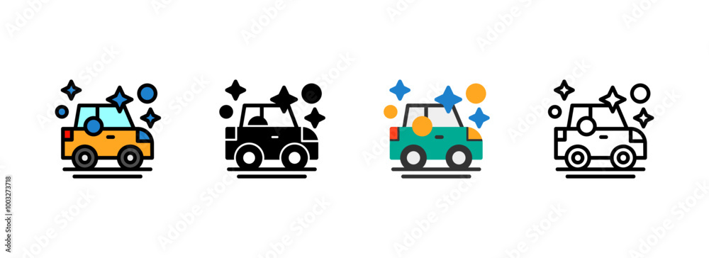 Set of Car wash Icon Set of Car wash Icon
