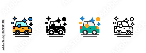 Set of Car wash Icon