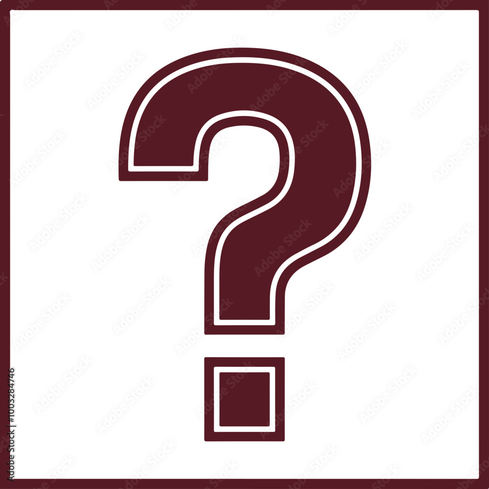 Vector Illustration of a Simple Question Mark Design Vector Illustration of a Simple Question Mark Design