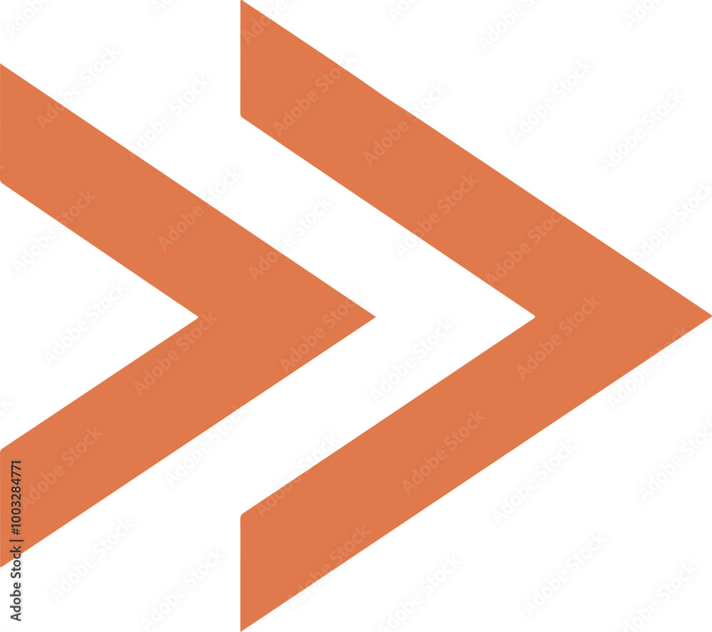 Dynamic Orange Arrows in Vector Design Dynamic Orange Arrows in Vector Design