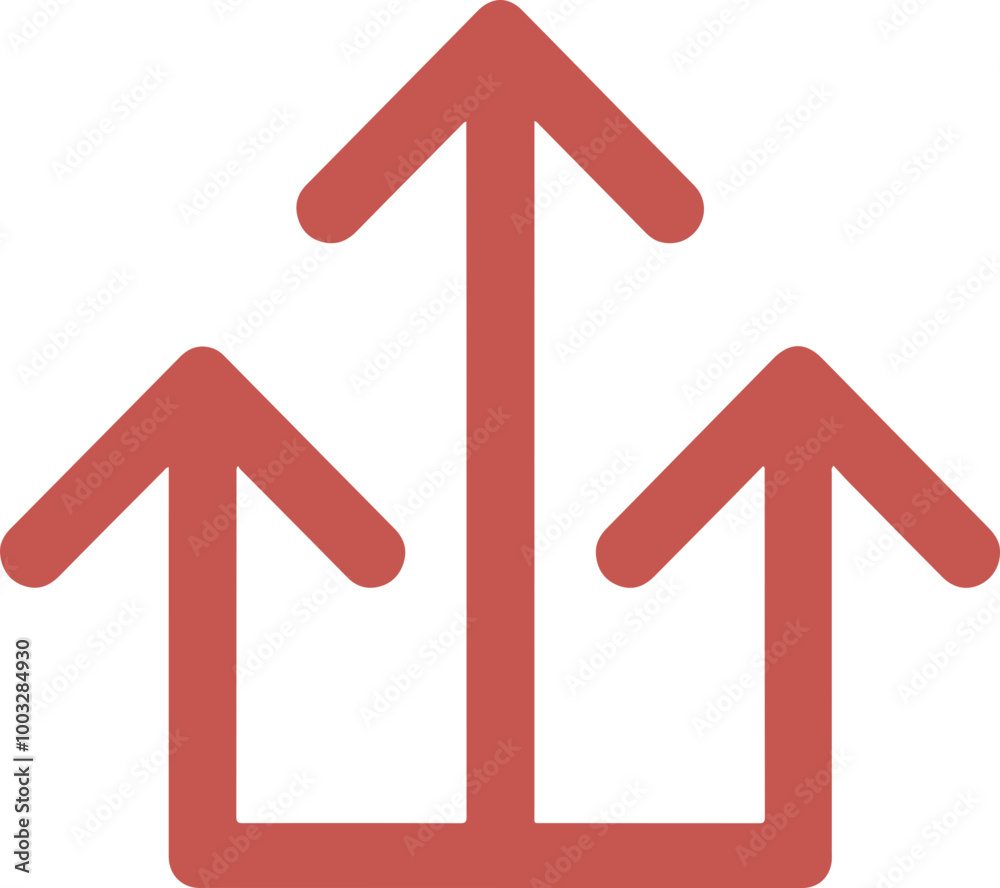 Abstract Vector Design with Upward Arrows and Shapes Abstract Vector Design with Upward Arrows and Shapes