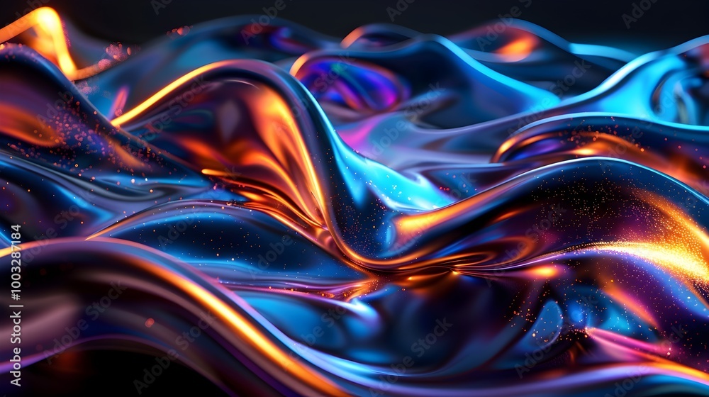 Hypnotic 3D Abstract Design in Hypnotic 3D Abstract Design in