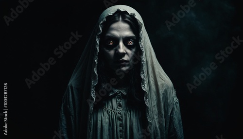 creepy scary women and girl