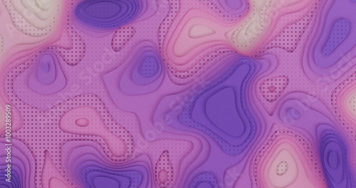 Layered Topography abstract pattern with waves