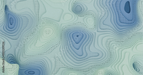 Layered Topography abstract pattern with waves