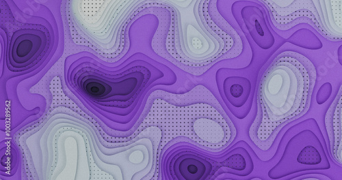 Layered Topography abstract pattern with waves