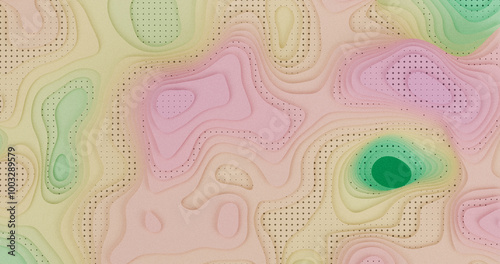Layered Topography abstract pattern with waves