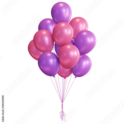 Pink and Purple Balloons