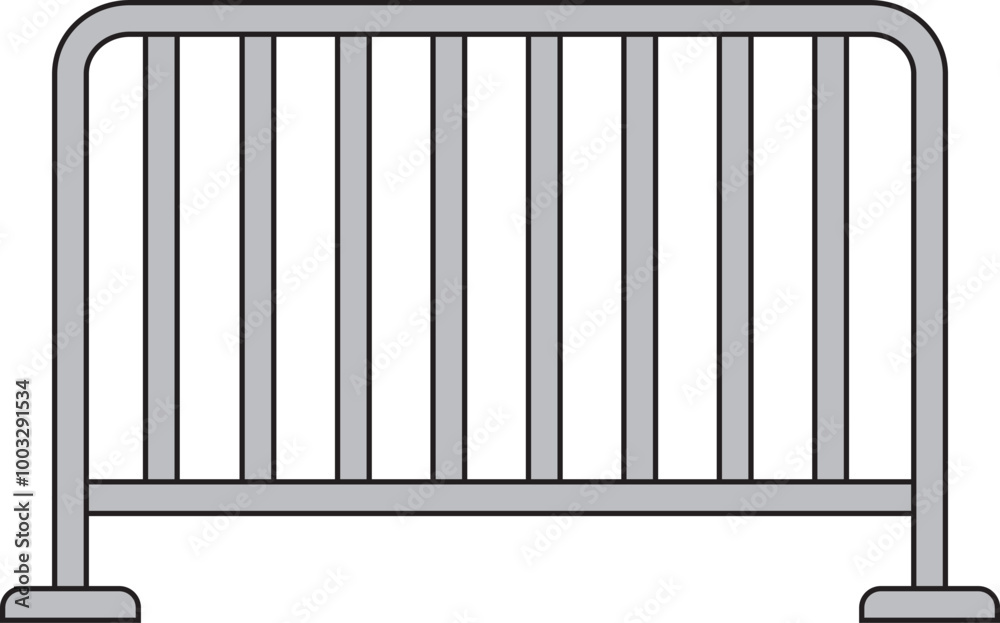 Metal Fence Security Fence Barrier icon. Metal Fence Security Fence Barrier icon.