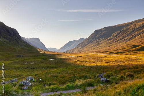 Billede på lærred la vallée de glencoe dans les highlands d'écosse