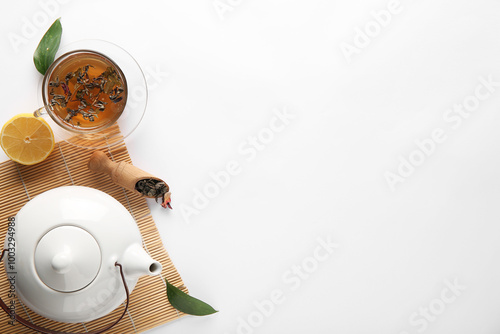 Composition with tea pot, b...