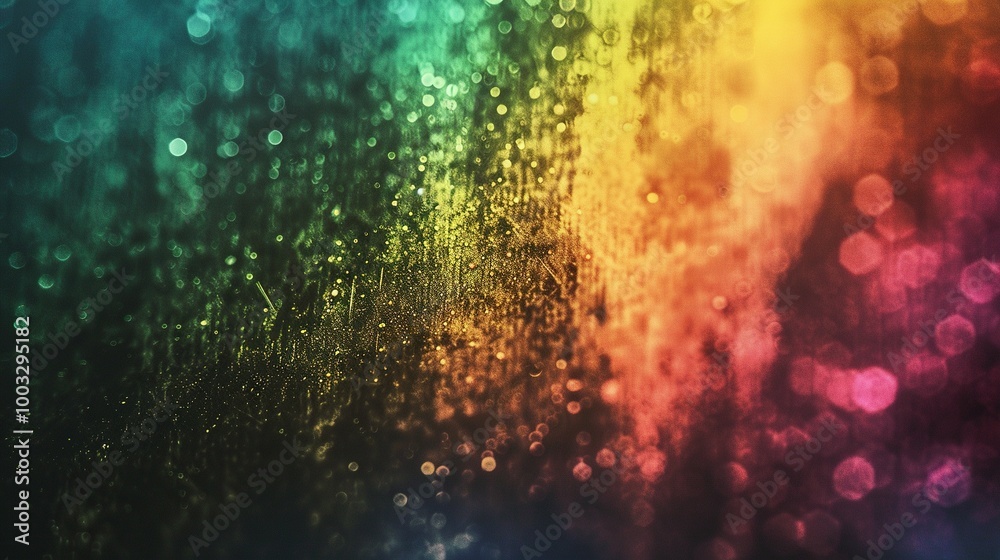 Fototapeta premium Abstract Background with Blurred Lights and Rainbow Gradient