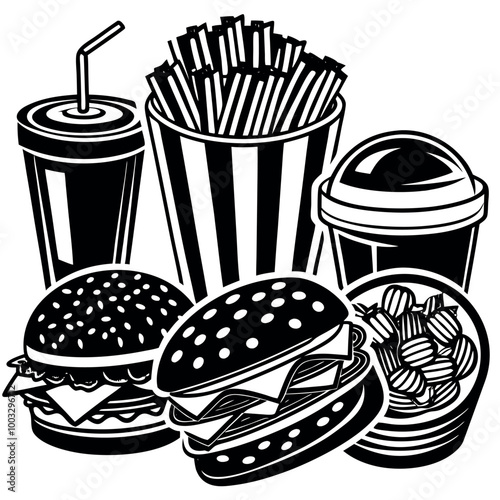 fast food and drink