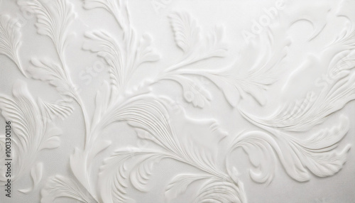 Soft and elegant Leaf relief wall