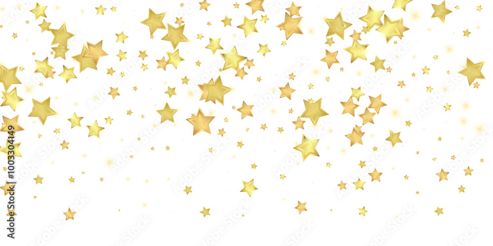 Magic stars vector overlay. Gold stars scattered Magic stars vector overlay. Gold stars scattered