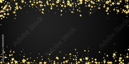 Magic stars vector overlay.  Gold stars scattered