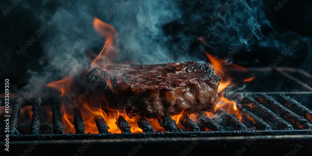 barbecue on fire barbecue on fire