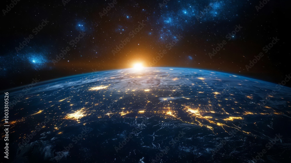 Fototapeta premium Astronomy Scene