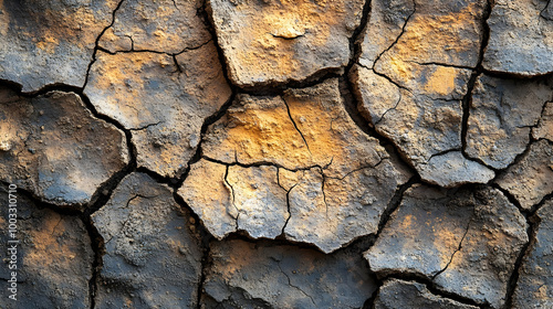 Cracked Earth Texture - Abstract Background