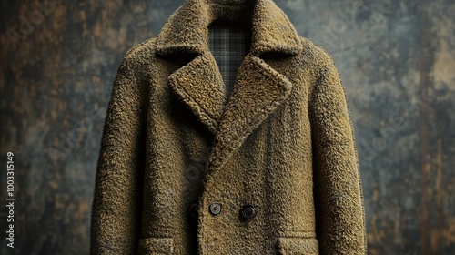 Wallpaper Mural Stylish Brown Fur Coat for Men - Winter Fashion Inspiration Torontodigital.ca