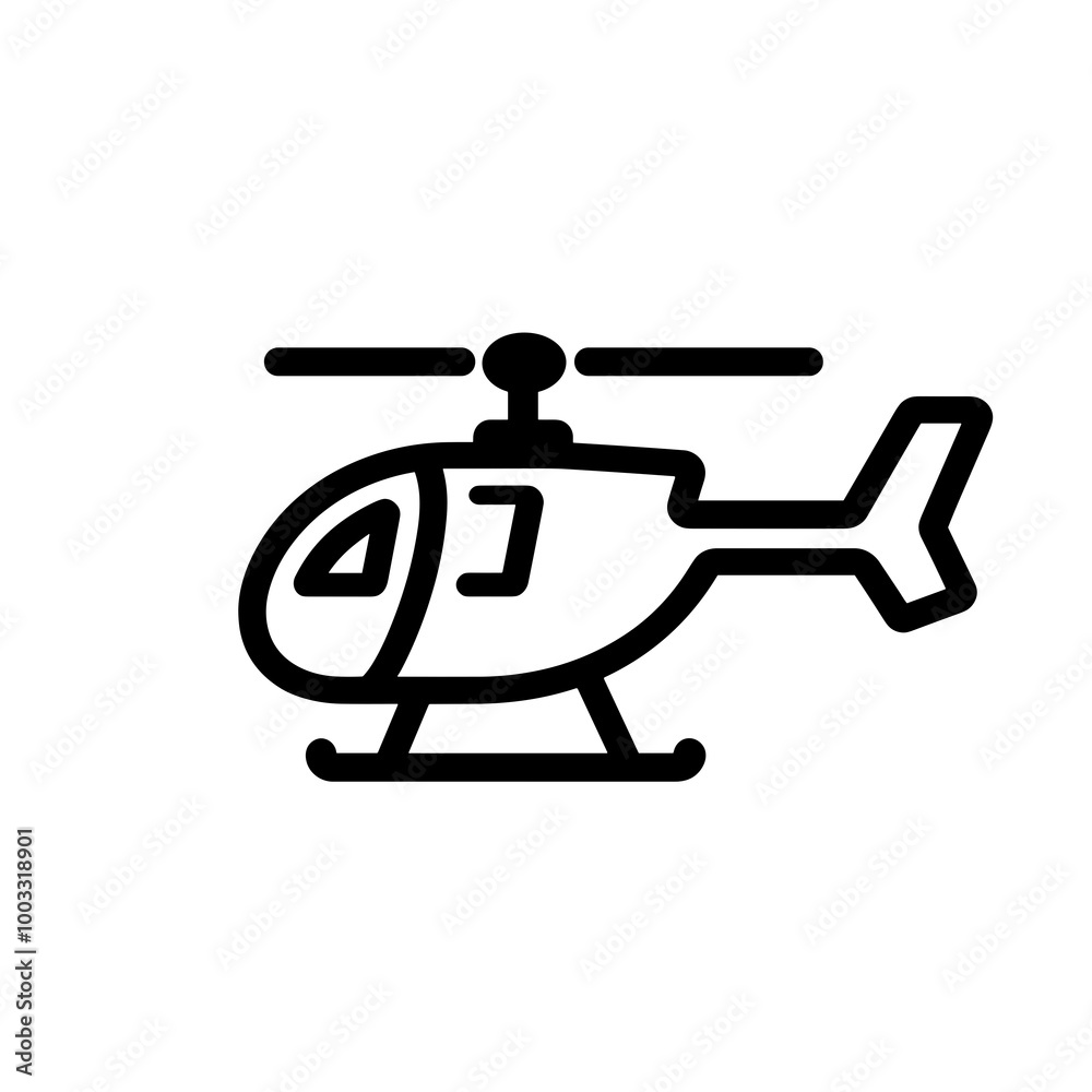 This graphic features a minimalistic black line drawing of a helicopter, suitable for web design, app development, and vector projects This graphic features a minimalistic black line drawing of a helicopter, suitable for web design, app development, and vector projects