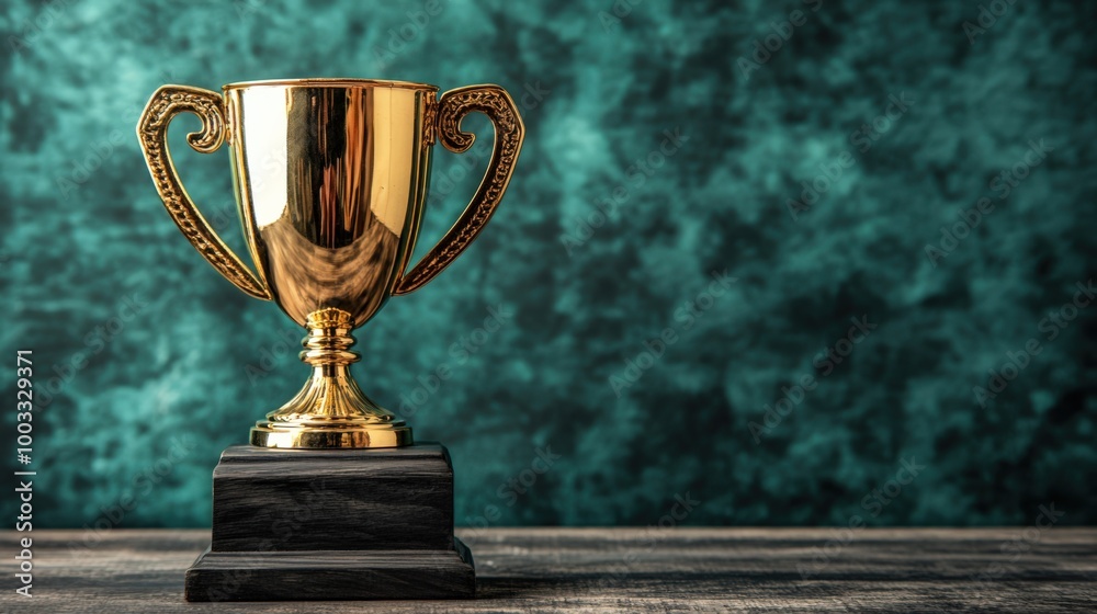 Elegant Trophy Symbolizing Achievement and Victory Elegant Trophy Symbolizing Achievement and Victory