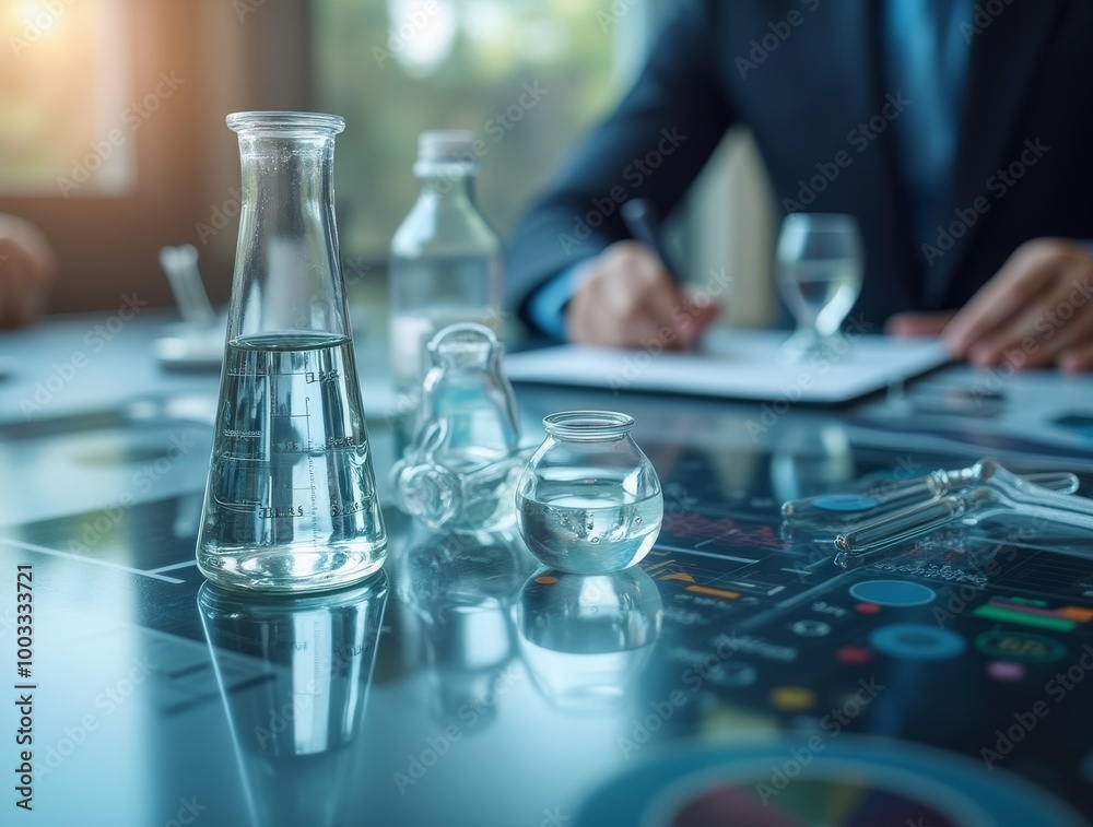 Scientific and science tools on a meeting table representing the role ...