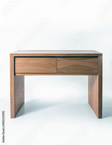 Modern Wooden Console Table with Two Drawers