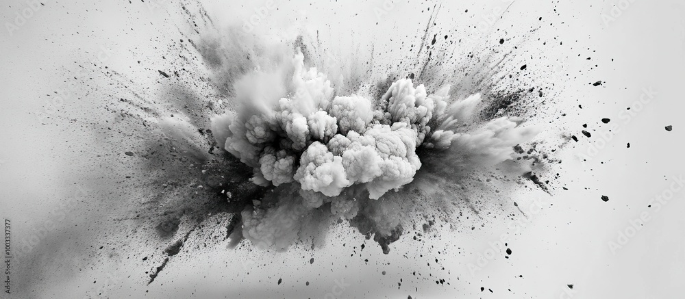 Black and White Explosion Black and White Explosion