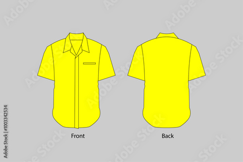 Yellow Shirt Design Template