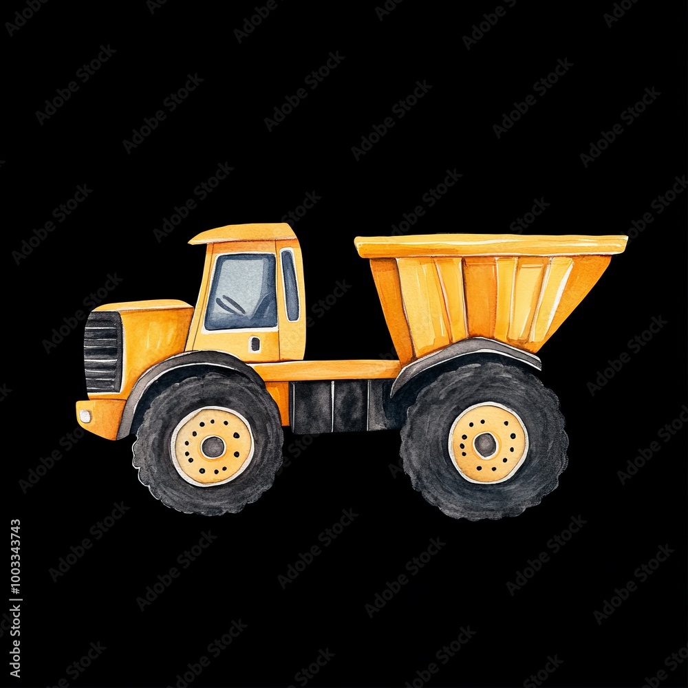 Dump Truck Heavy Construction Vehicle Illustration Dump Truck Heavy Construction Vehicle Illustration