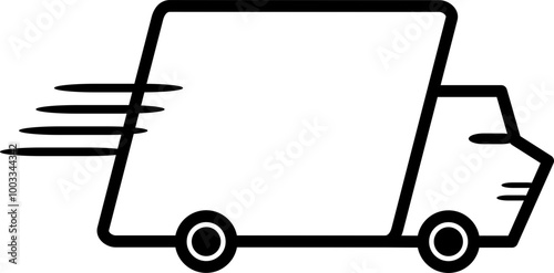 ICONE CAMINHÃO CORRENDO ENTREGA LOGÍSTICA FRETE GRÁTIS RÁPIDO