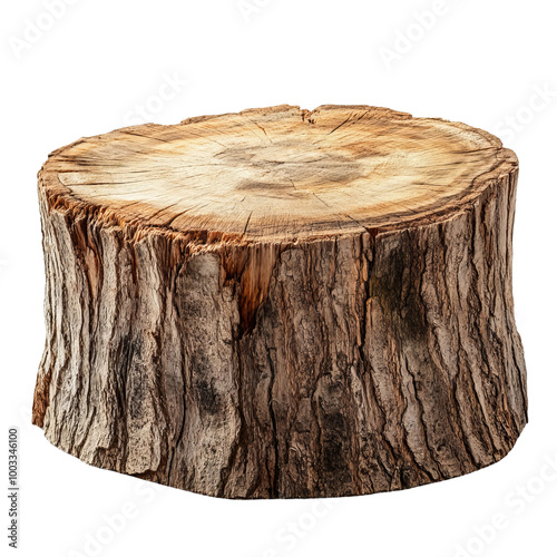 stump isolated on white