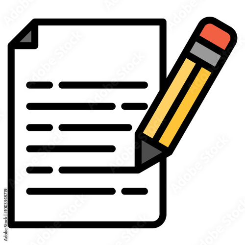 Document With Pencil Icon