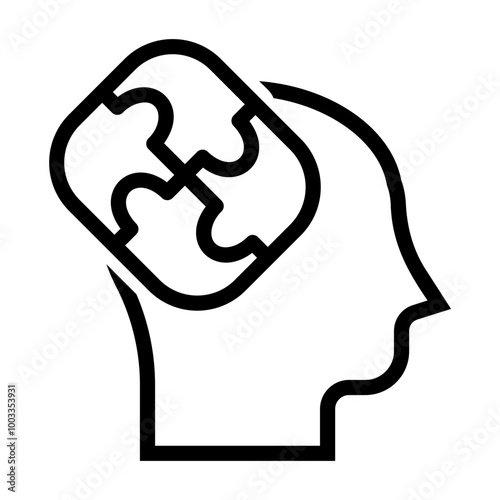 autism Line Icon