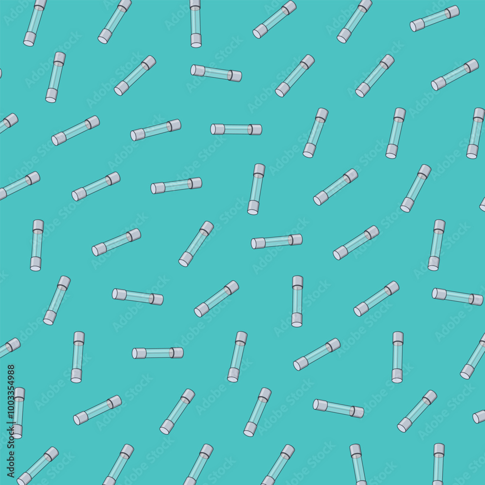 A Cartoon Vector Pattern Illustration of a D – Type Cartridge Fuse Signifying electronics components Object Icon Concept A Cartoon Vector Pattern Illustration of a D – Type Cartridge Fuse Signifying electronics components Object Icon Concept