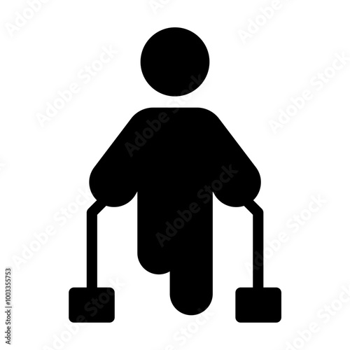 amputee Solid icon