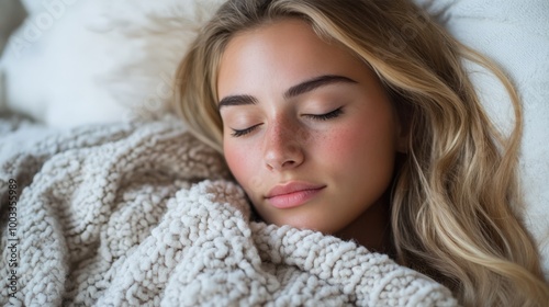 Young Woman in a Serene Sleep