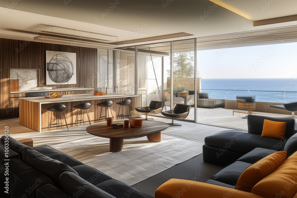 Fototapeta premium A living space where you can spend comfortable time with your family