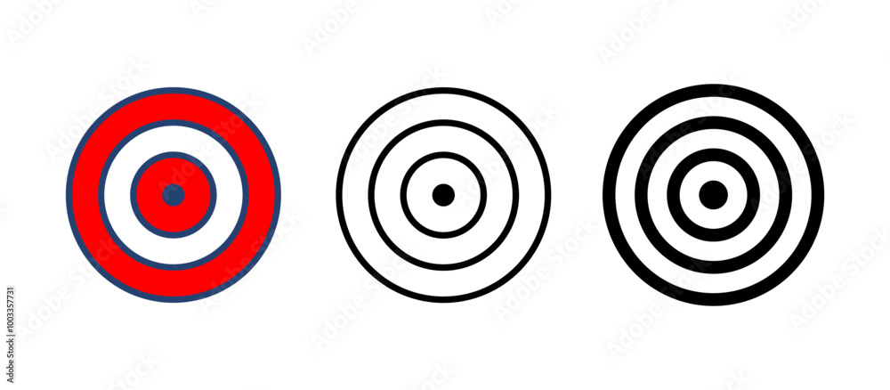 Target icon vector. goal icon vector. target marketing icon vector