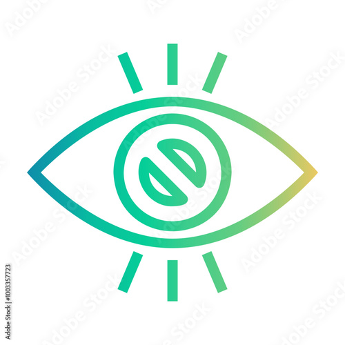 blindness Line Gradient Icon