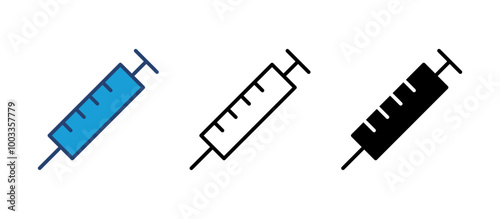 Syringe icon vector. injection icon vector.