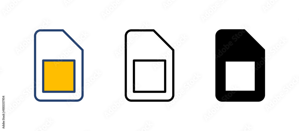 Sim card icon vector. dual sim card icon vector Sim card icon vector. dual sim card icon vector
