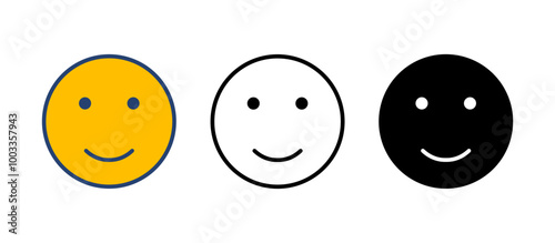 smile icon vector. smile emoticon icon. feedback