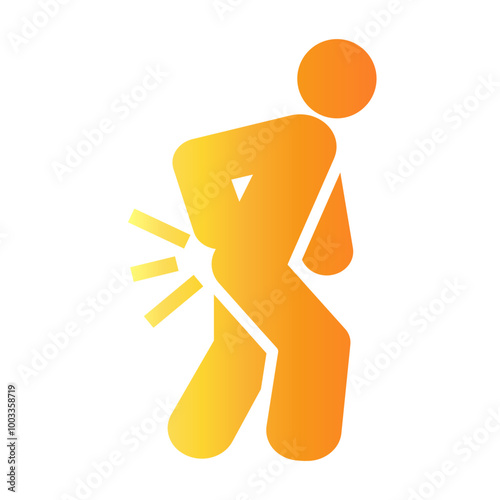 back pain Gradient icon