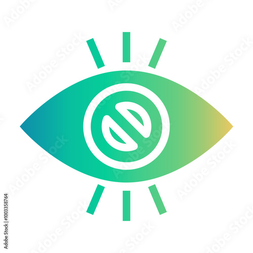 blindness Gradient icon